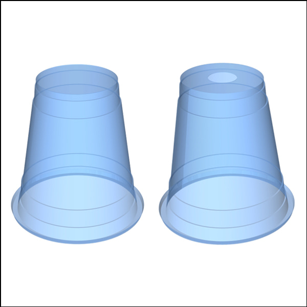 14OZ 투명 컵(일반 컵/구멍 뚫린 컵)