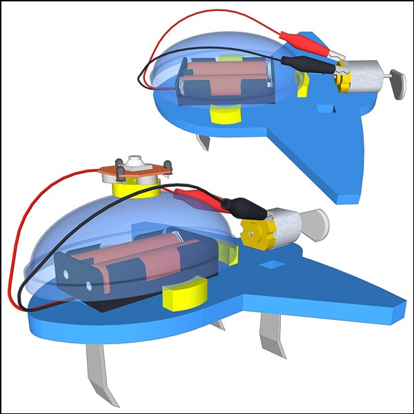 LED 진동비행기(일반형/LED형)-1인용/5인용