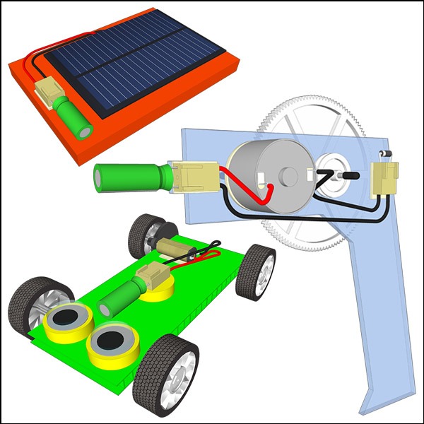자가 손발전&amp;태양광 충전 전기자동차(3종 별매)