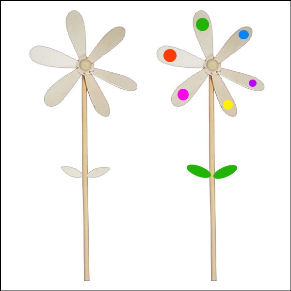 꽃 나무 바람개비(목공풀 포함)